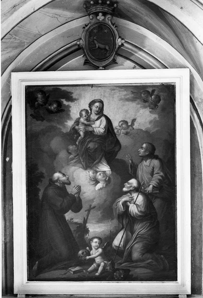 Madonna con Bambino e Santi (dipinto, opera isolata) di Chiantore Giuseppe (ultimo quarto sec. XVIII)