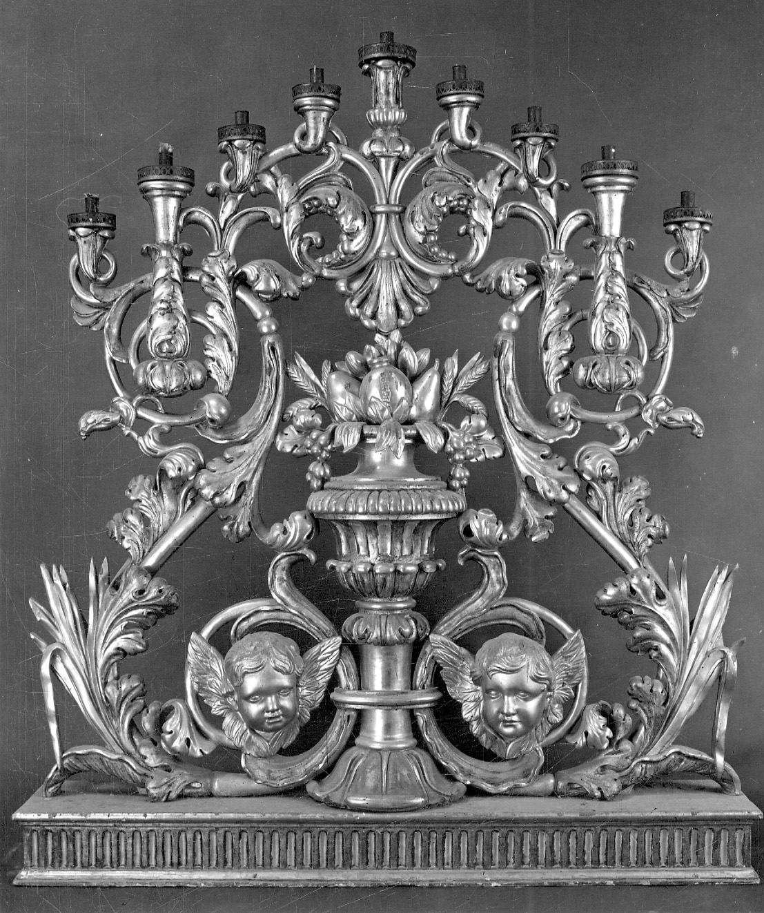 candelabro, serie - bottega piemontese (prima metà sec. XIX)