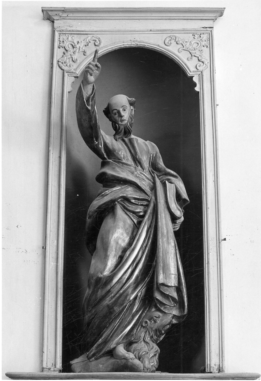 San Marco Evangelista (statua, opera isolata) di Botto Pietro (attribuito) (seconda metà sec. XVII)