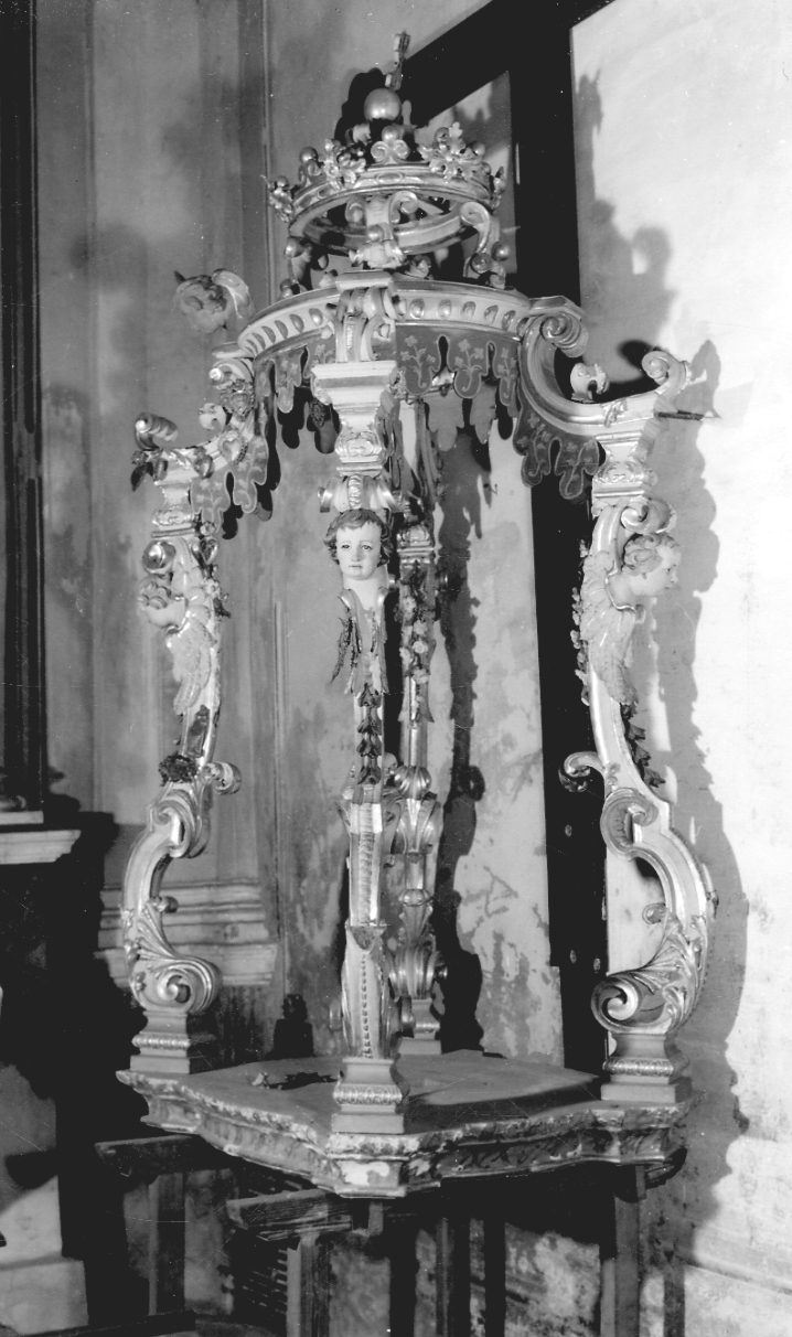 baldacchino processionale, opera isolata - bottega piemontese (sec. XVIII)