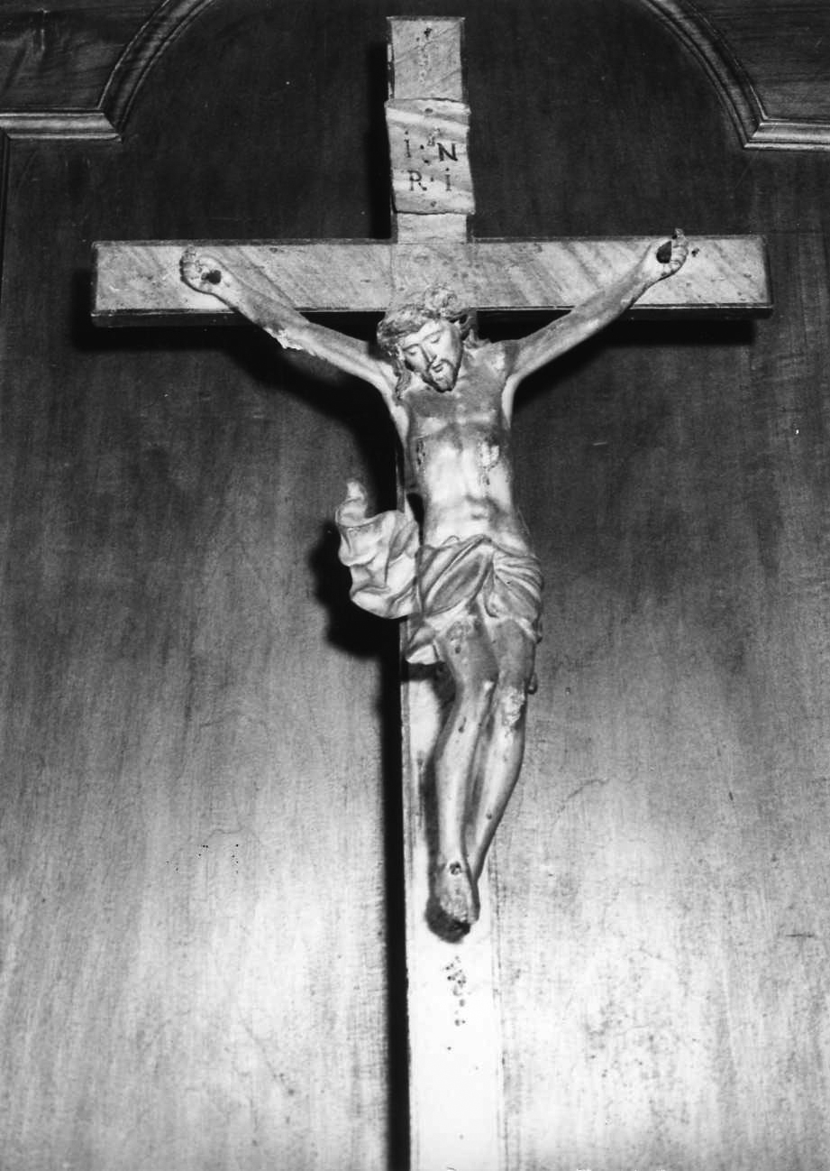 Cristo crocifisso (crocifisso, opera isolata) - bottega piemontese (seconda metà sec. XVIII)
