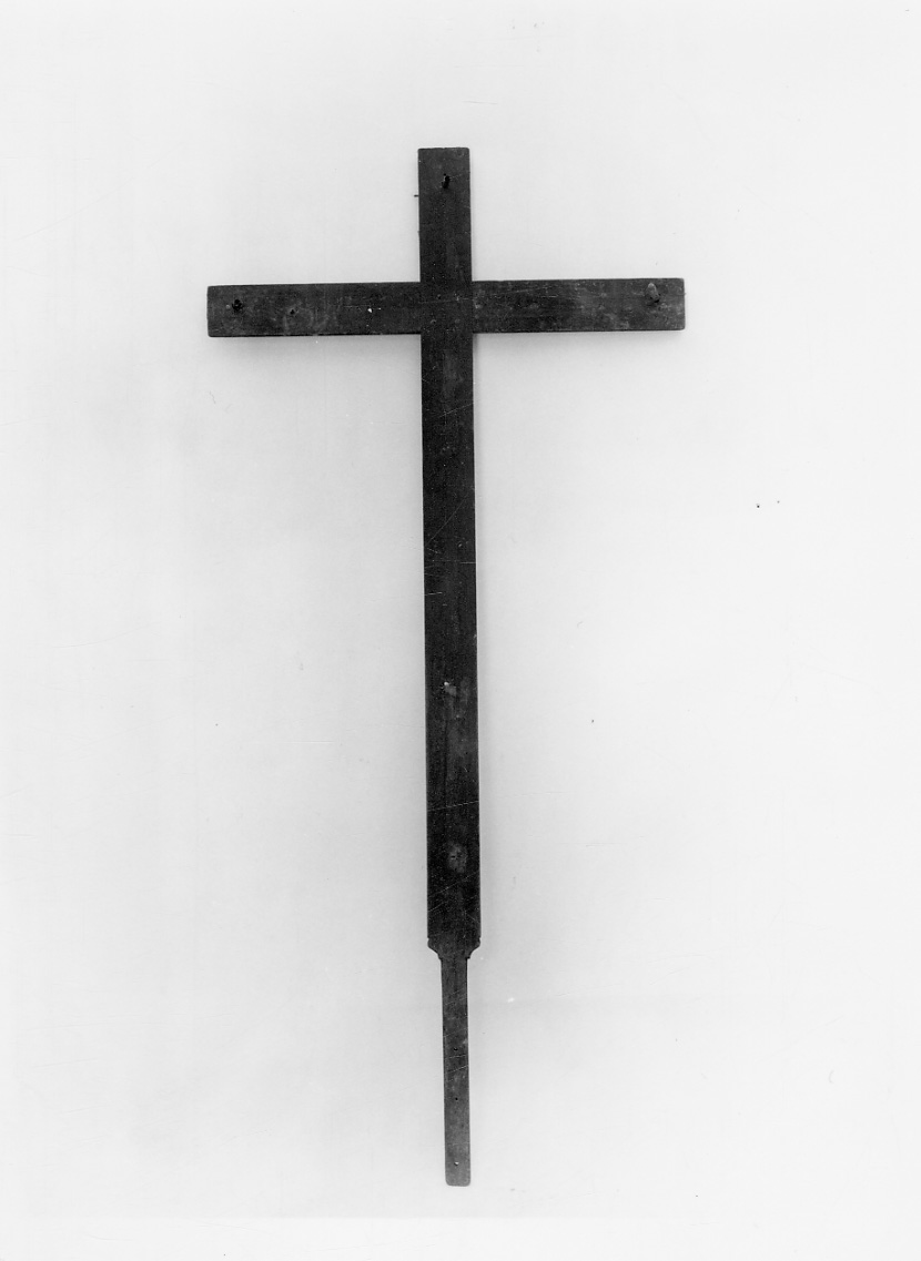 croce processionale, opera isolata - bottega piemontese (fine/inizio secc. XIX/ XX)