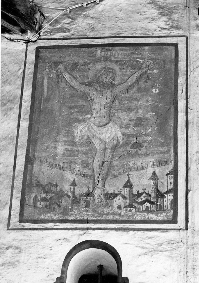 Cristo crocifisso (dipinto, opera isolata) - ambito cuneese (prima metà sec. XVI)