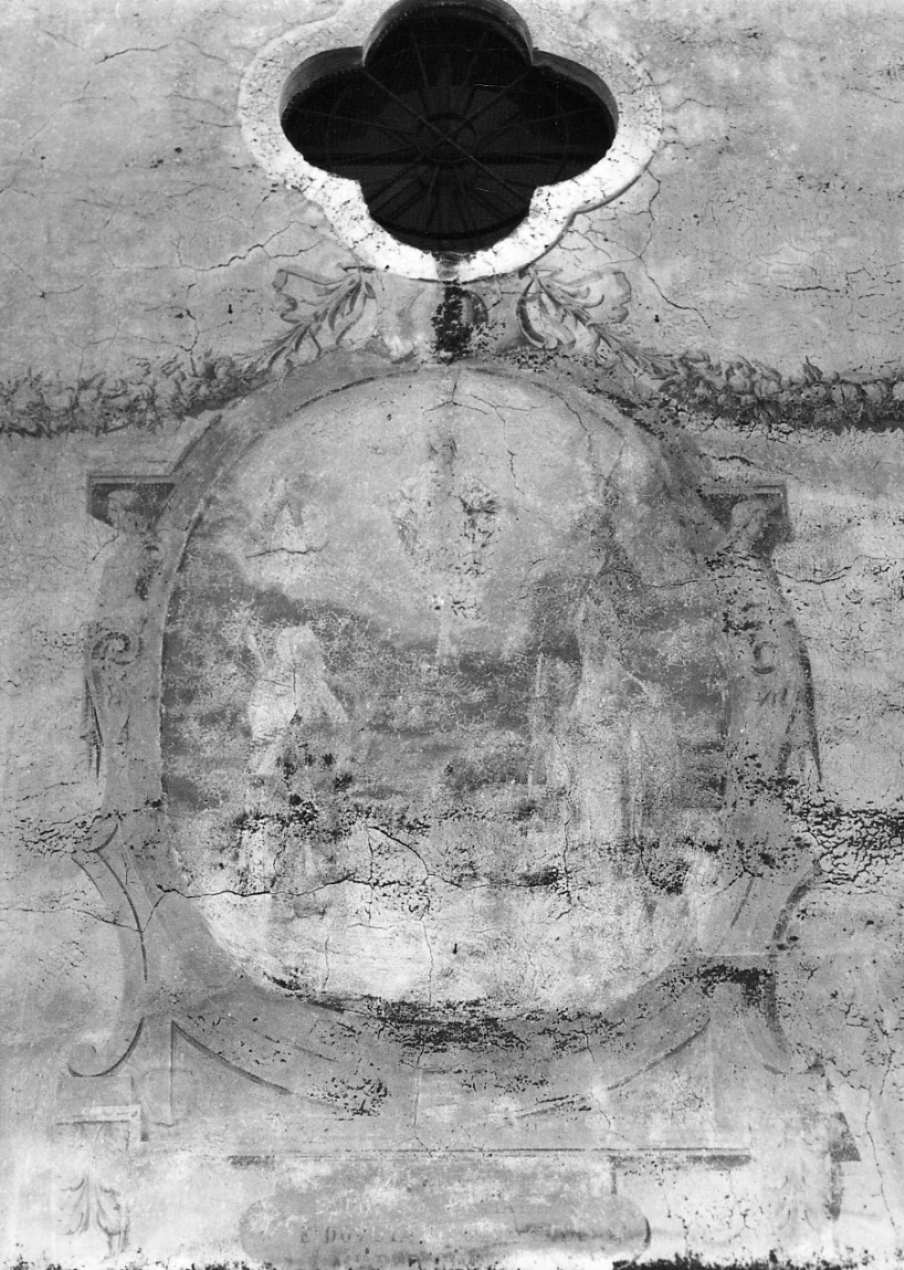 MADONNA TRA I SANTI GRATO E ANTONIO ABATE (dipinto, opera isolata) - bottega cuneese (prima metà sec. XIX)