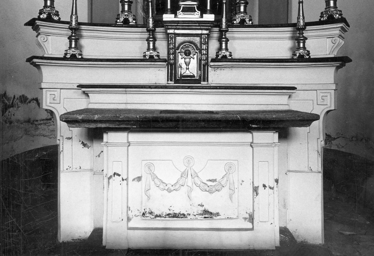 altare maggiore, elemento d'insieme - bottega cuneese (secc. XVIII/ XIX)