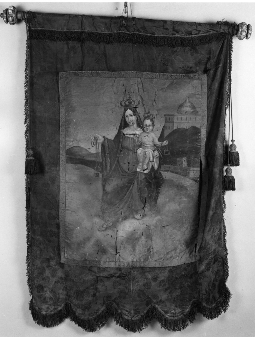 Madonna del Carmelo (dipinto, elemento d'insieme) - ambito piemontese (metà sec. XIX)