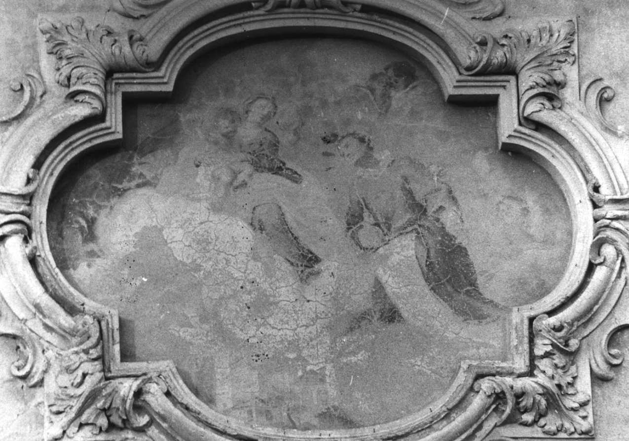 Madonna con Bambino e Santo Stefano (dipinto, opera isolata) - ambito piemontese (primo quarto sec. XVIII)
