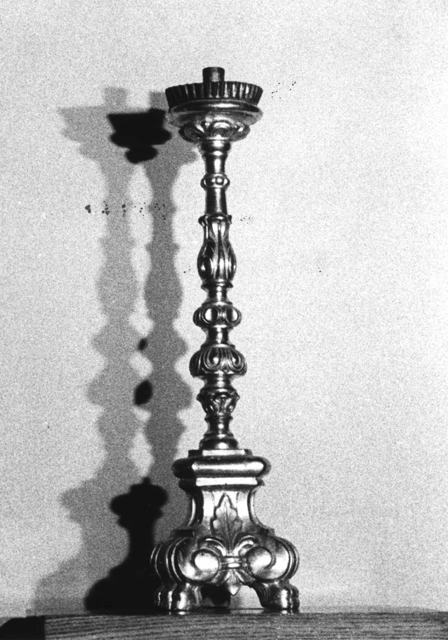 candeliere, serie - bottega piemontese (fine sec. XIX)