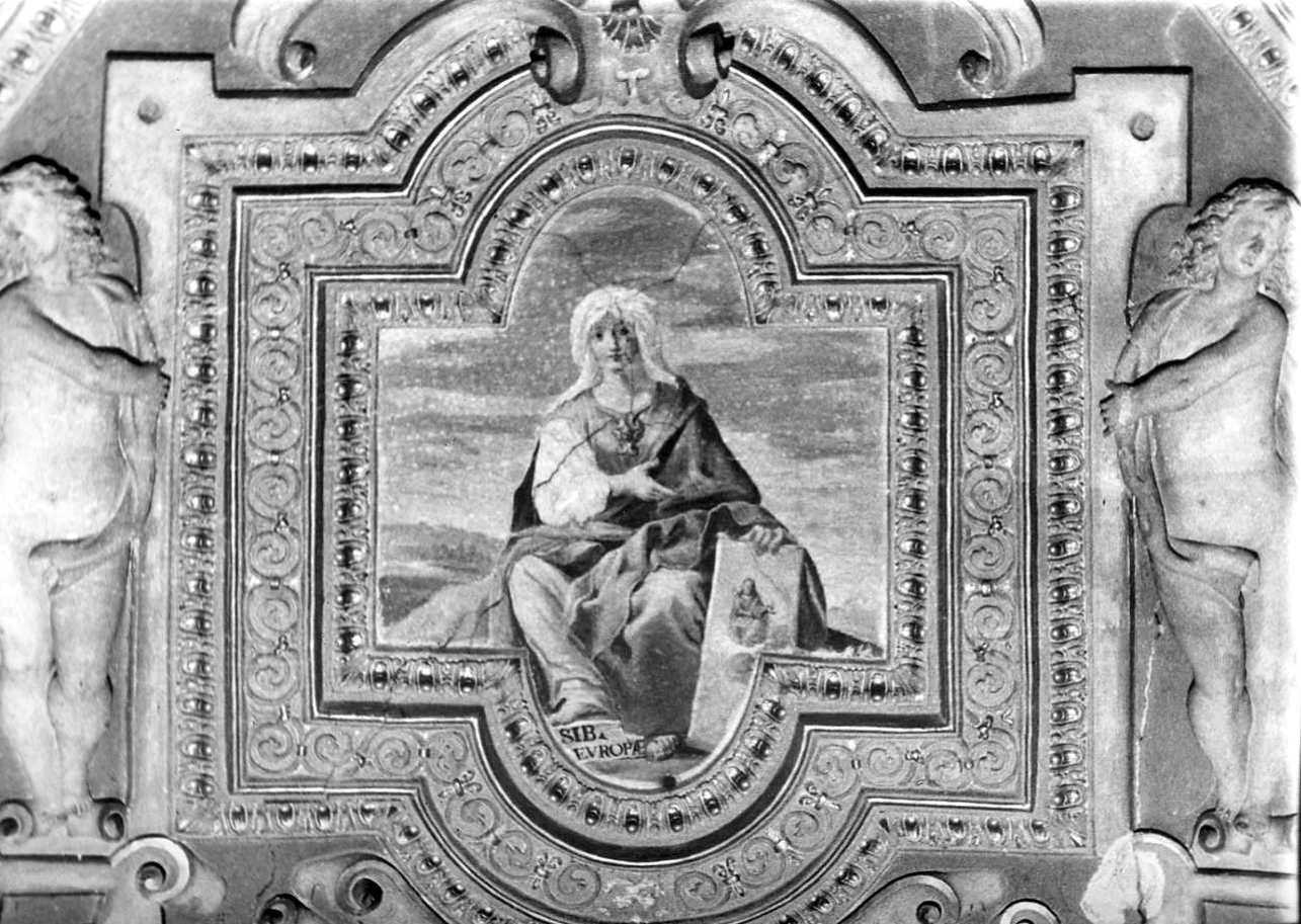 Sibilla Europea (dipinto, elemento d'insieme) di Claret Giovanni (attribuito) (metà sec. XVII)