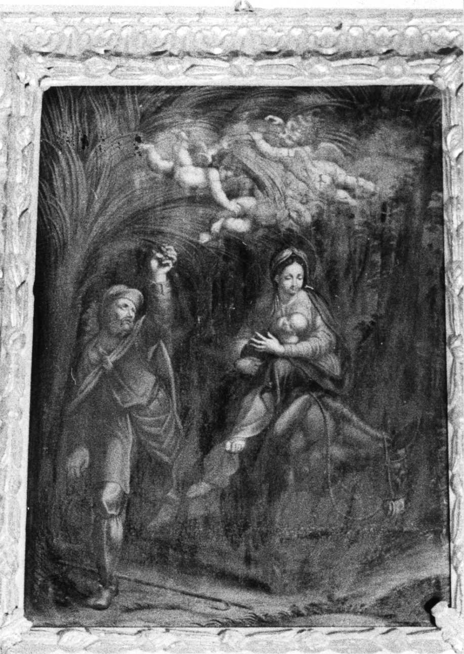 fuga in Egitto (dipinto, elemento d'insieme) di Taricco Sebastiano (maniera) (metà sec. XVIII)
