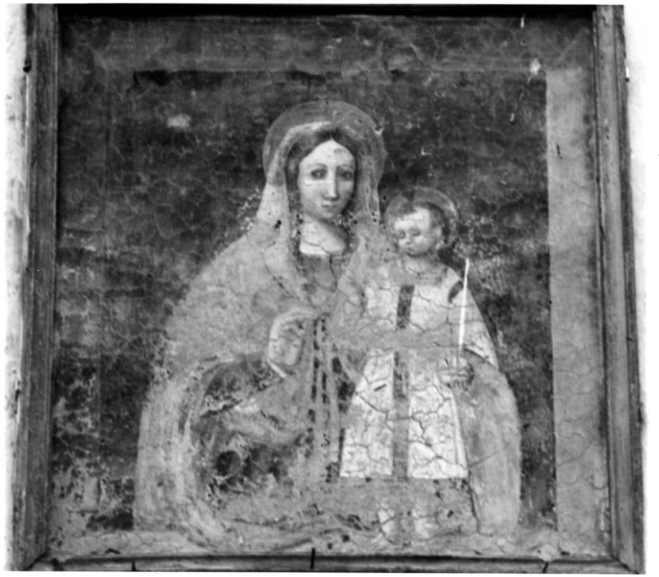 Madonna con Bambino (dipinto, opera isolata) - ambito saluzzese (inizio sec. XVI)