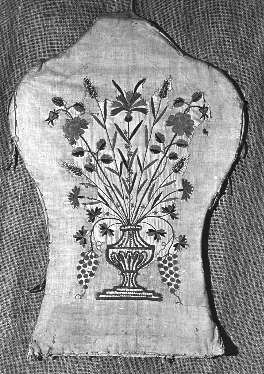motivi decorativi floreali (decorazione a ricamo, opera isolata) - manifattura piemontese (fine/inizio secc. XIX/ XX)