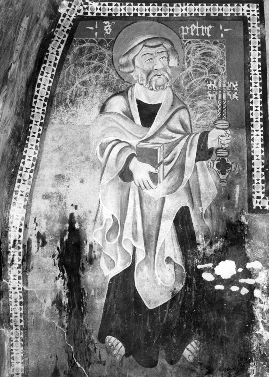 San Pietro Apostolo (dipinto, elemento d'insieme) - ambito piemontese (secc. XIV/ XV)