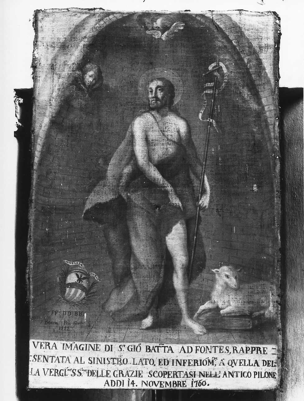 San Giovanni Battista (dipinto, opera isolata) di Benna Maria (ultimo quarto sec. XVIII)