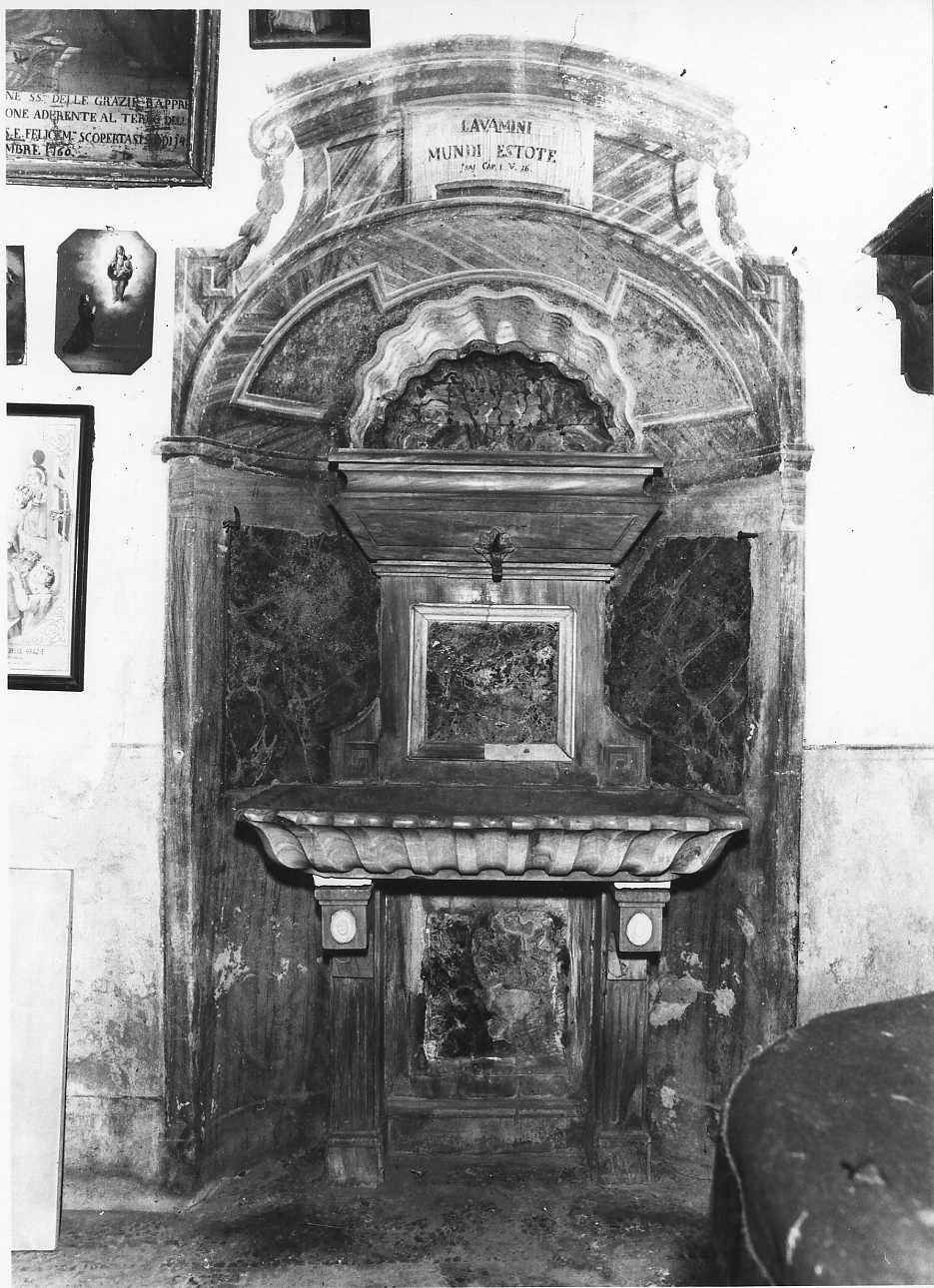 motivi decorativi geometrici (lavabo da sacrestia, opera isolata) di Casella Antonio (fine sec. XVIII)