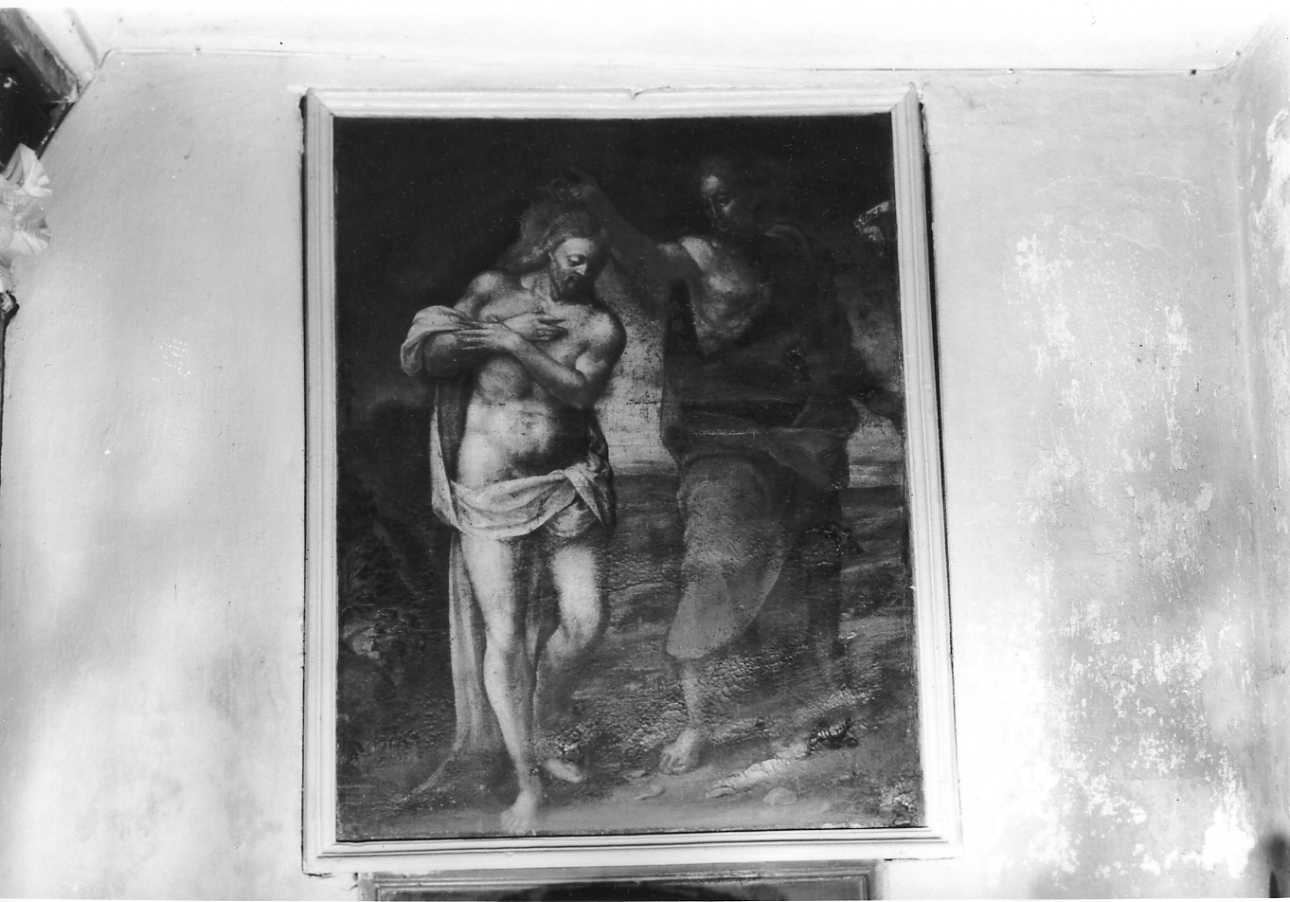 battesimo di Cristo (dipinto, opera isolata) - ambito lombardo-piemontese (fine/inizio secc. XVI/ XVII)