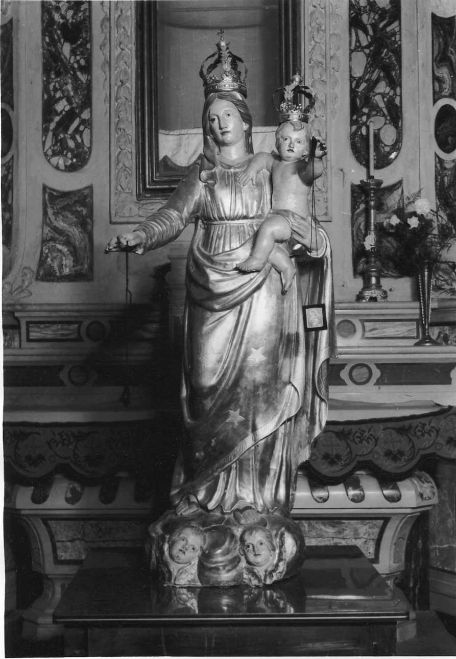 Madonna del Rosario (statua, opera isolata) - bottega cuneese (ultimo quarto sec. XVIII)