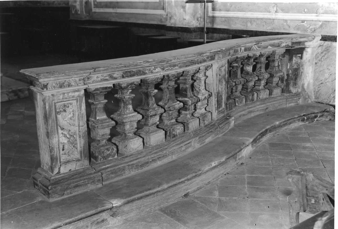 balaustrata di altare, opera isolata - bottega cuneese (sec. XVIII)
