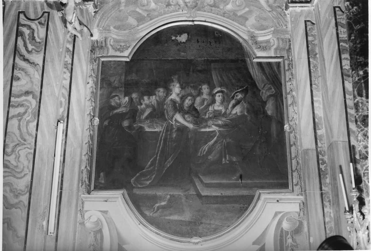 Salome consegna la testa del Battista a Erode (dipinto, elemento d'insieme) - ambito piemontese (secondo quarto sec. XVIII)