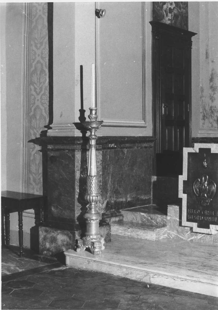 motivi decorativi vegetali stilizzati (candeliere, opera isolata) - ambito piemontese (sec. XIX)