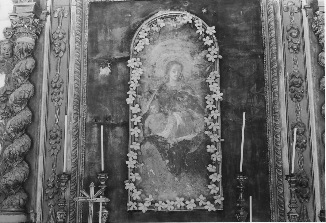 Madonna con Bambino (dipinto, opera isolata) - ambito piemontese (sec. XVI)