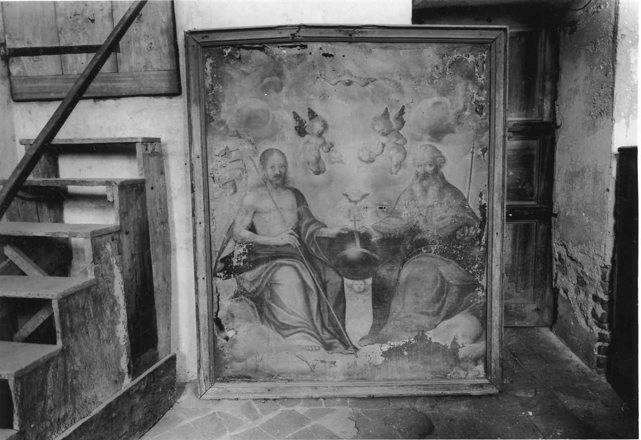 Trinità (dipinto, opera isolata) di Dolce Giovanni Angelo (maniera) (inizio sec. XVII)
