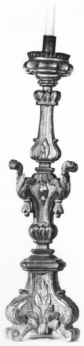 candelabro, serie - bottega piemontese (prima metà sec. XIX)