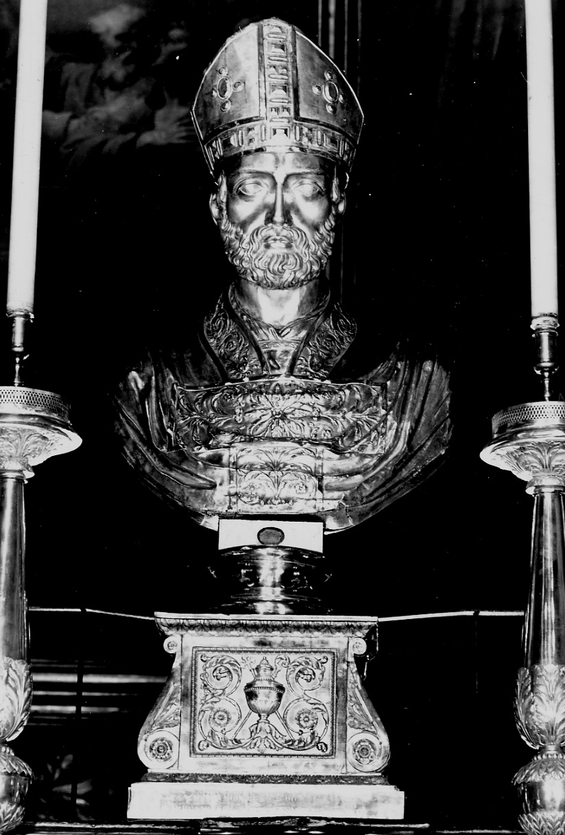 Sant'Agabio (reliquiario - a busto, opera isolata) - bottega romana (primo quarto sec. XIX)