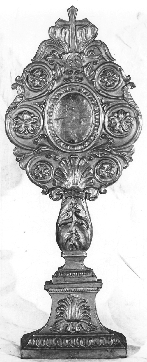 reliquiario - a ostensorio, serie - bottega novarese (metà sec. XIX)