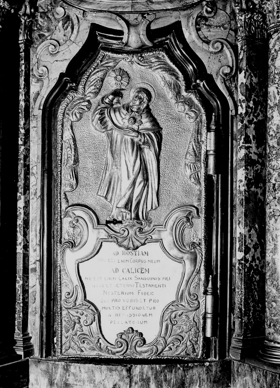 San Pietro (sportello di tabernacolo, elemento d'insieme) - bottega novarese (secondo quarto sec. XVIII)