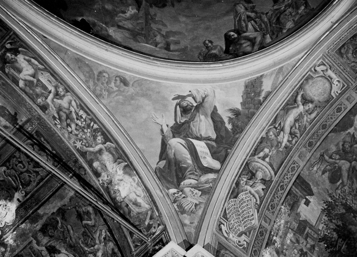 Ezechiele (decorazione pittorica, elemento d'insieme) di Sogni Giuseppe (metà sec. XIX)