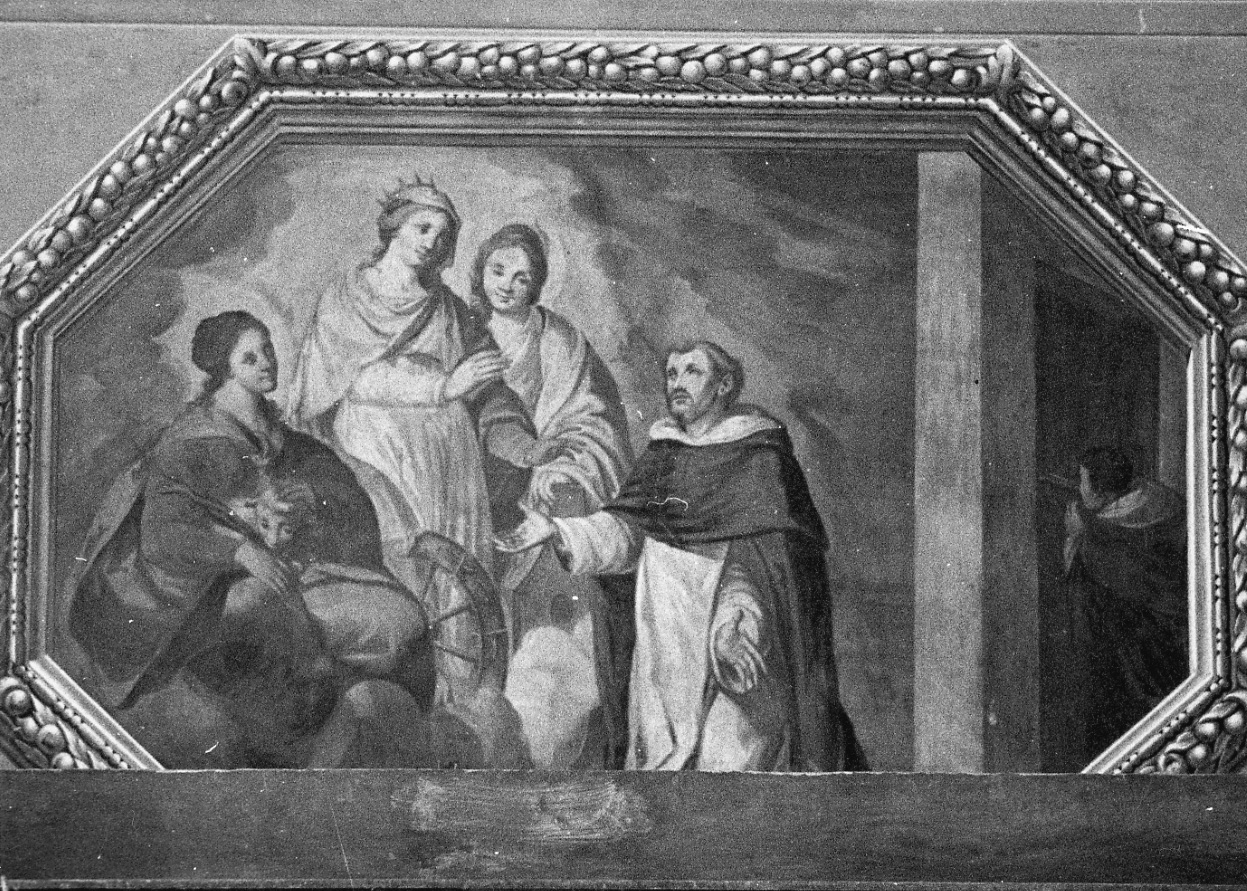 Colloquio di San Pietro Martire con le Vergini (dipinto, opera isolata) - ambito lombardo-novarese (seconda metà sec. XVII, sec. XIX)