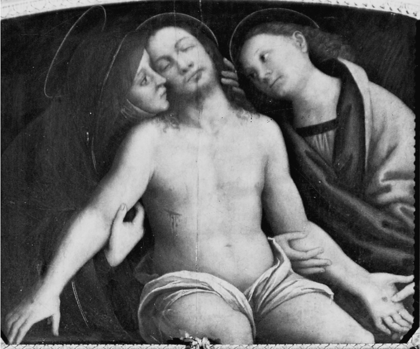 Pietà (dipinto, elemento d'insieme) di Ferrari Gaudenzio (secondo quarto sec. XVI)