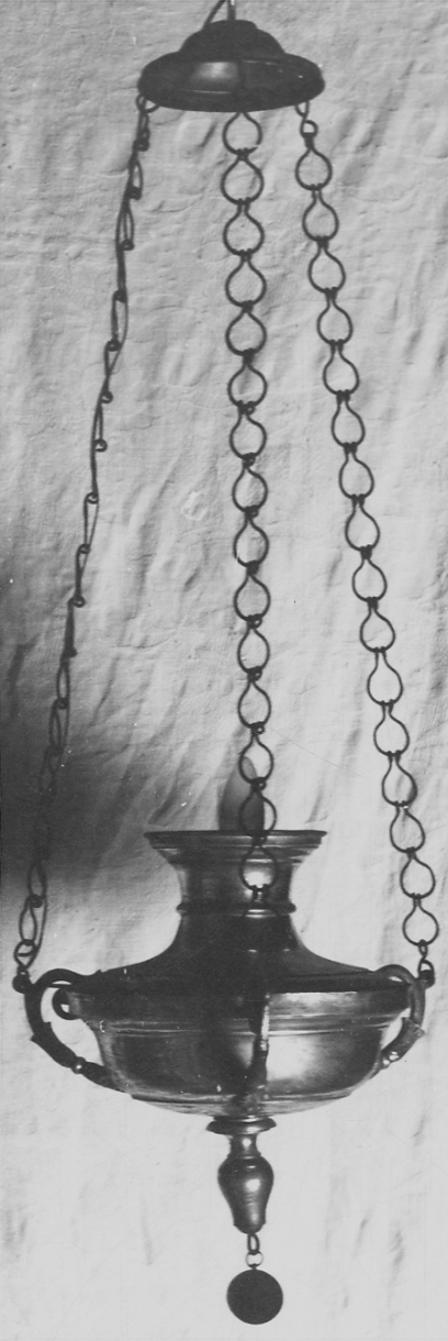 lampada pensile a vaso, coppia - bottega lombardo-piemontese (inizio sec. XIX, sec. XX)
