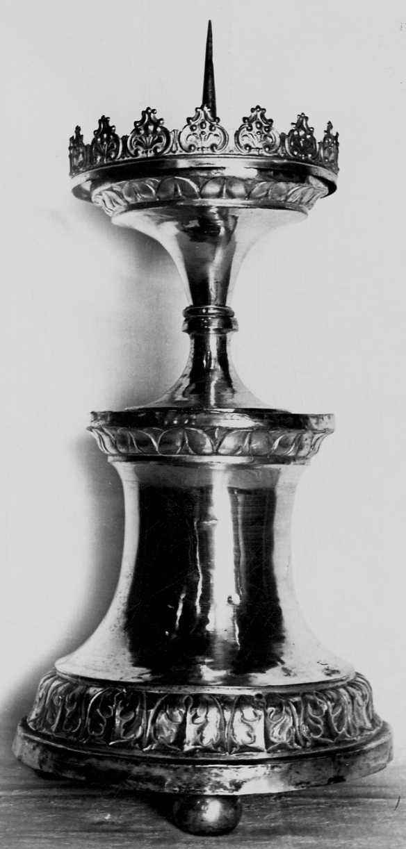 candeliere, serie - bottega lombardo-piemontese (fine/inizio secc. XIX/ XX)