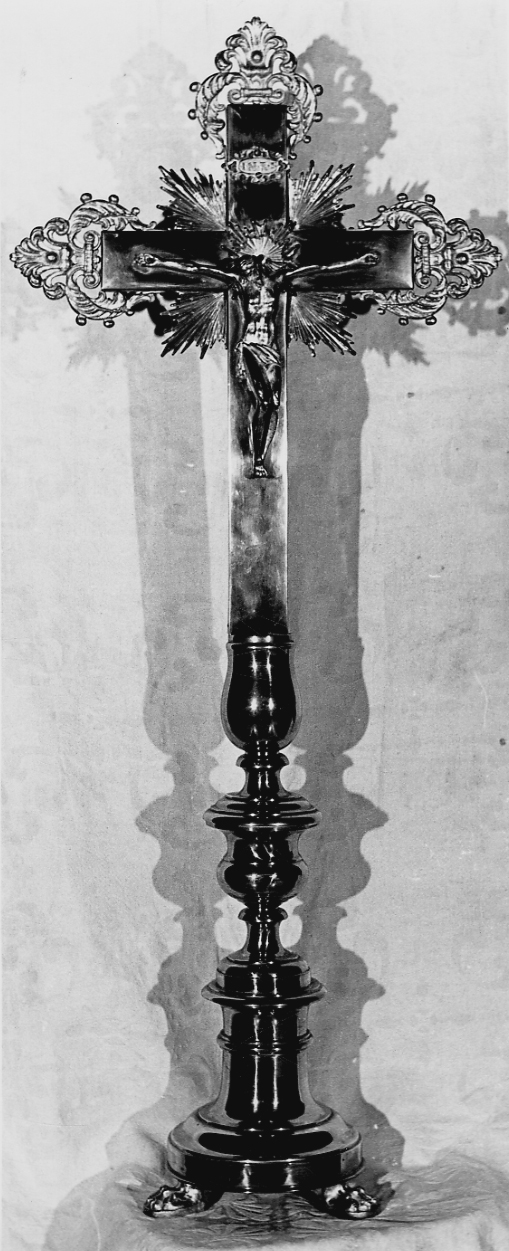 Cristo crocifisso (croce d'altare, opera isolata) - bottega lombardo-piemontese (fine sec. XIX)