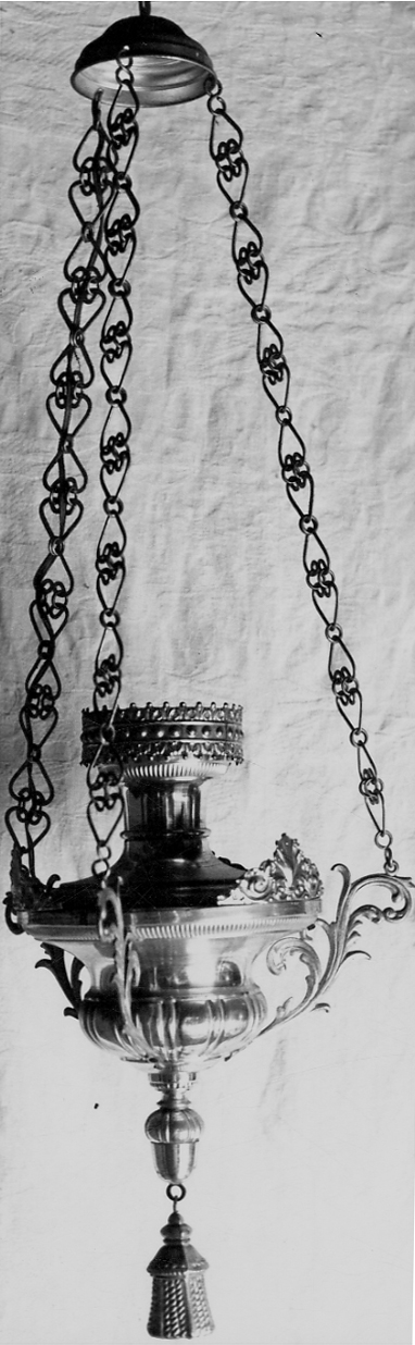 lampada pensile a vaso, coppia - bottega lombardo-piemontese (seconda metà sec. XIX)