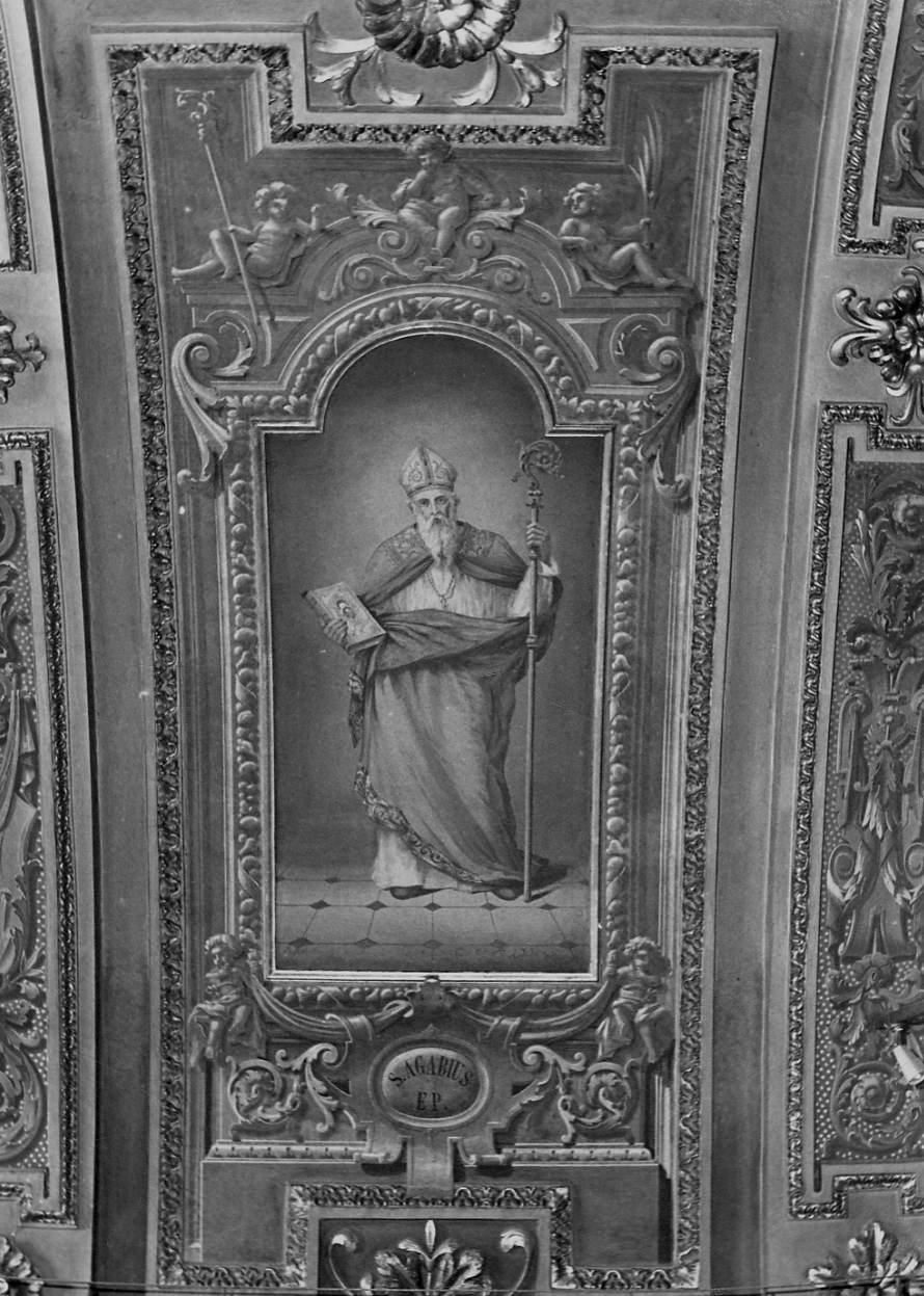 Sant'Agabio (decorazione pittorica, elemento d'insieme) - ambito lombardo (fine/inizio secc. XIX/ XX)