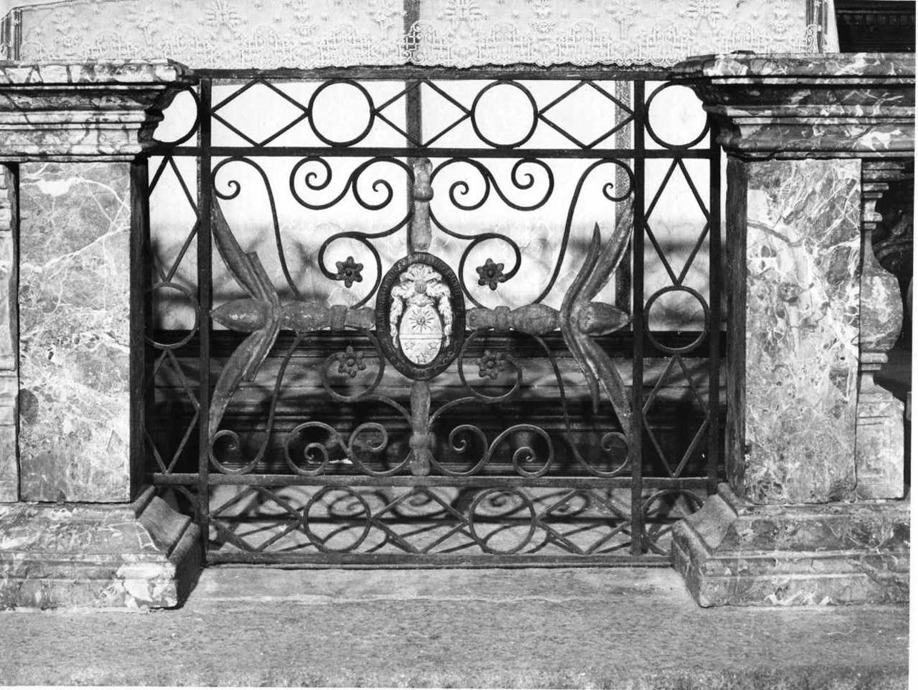 cancello di balaustrata, opera isolata - bottega novarese (prima metà sec. XIX)