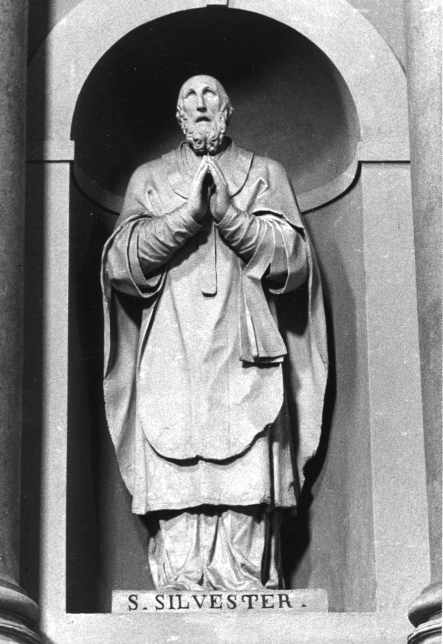 San Silvestro (scultura, opera isolata) di Prinetti (secondo quarto sec. XIX)
