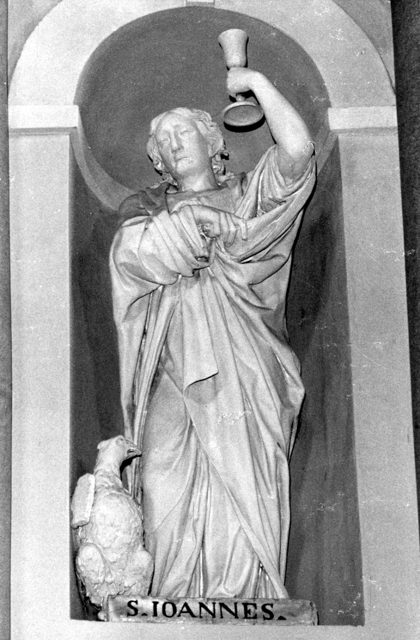 San Giovanni Evangelista (scultura, opera isolata) di Prinetti (secondo quarto sec. XIX)