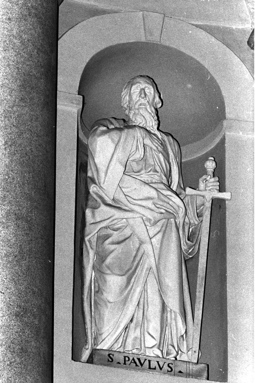 San Paolo (scultura, opera isolata) di Prinetti (secondo quarto sec. XIX)