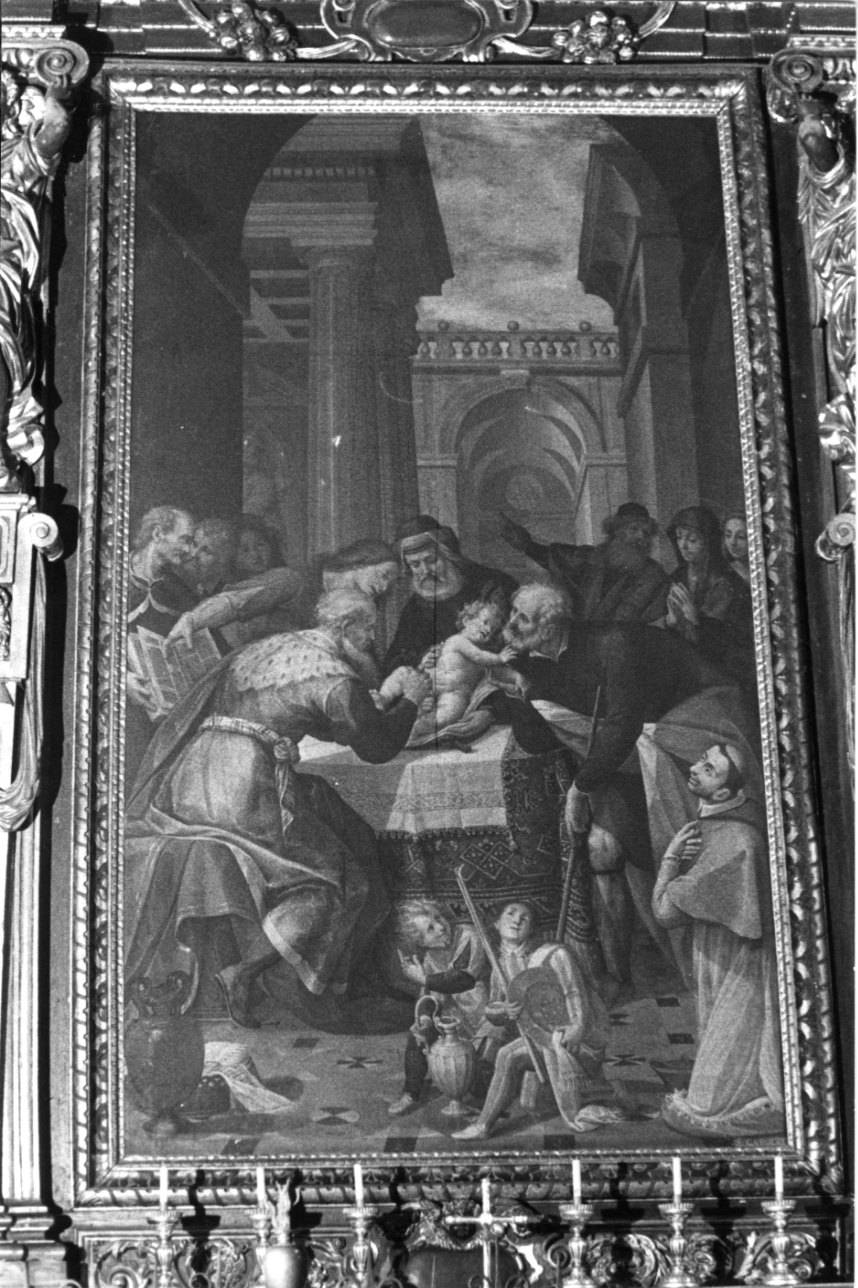 circoncisione di Gesù Bambino (pala d'altare, opera isolata) di Della Rovere Giovanni Battista (primo quarto sec. XVII)