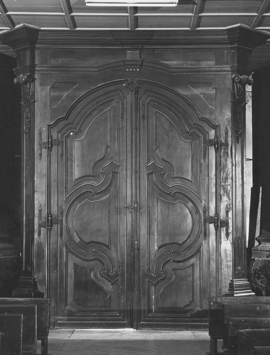 bussola d'ingresso, opera isolata di Rasetti Giovanni Antonio (attribuito) (ultimo quarto sec. XVIII)