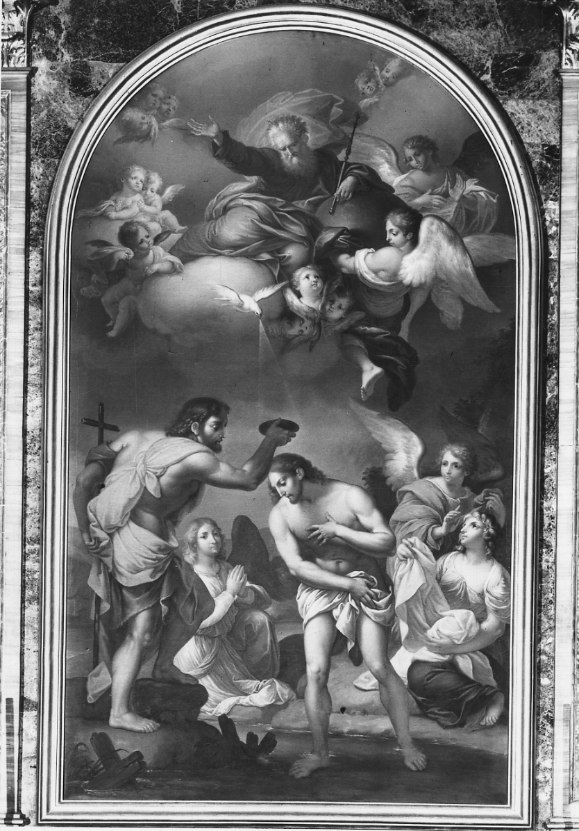 battesimo di Cristo (dipinto, opera isolata) di Peretti Lorenzo (prima metà sec. XIX)