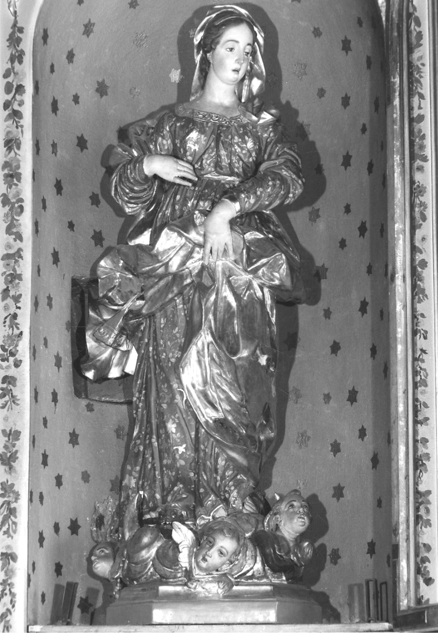 Madonna Immacolata (statua, opera isolata) - bottega piemontese (seconda metà sec. XVIII)