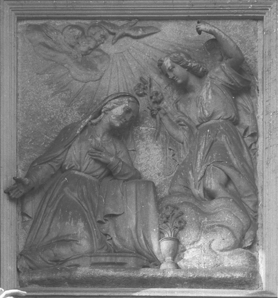 Annunciazione (rilievo) di Argenti Giuseppe (metà sec. XIX)