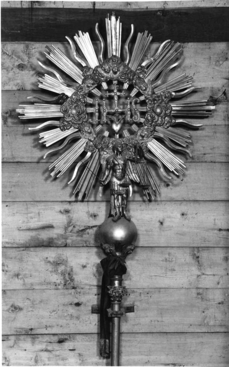 San Michele Arcangelo (decorazione plastica, opera isolata) di Peyra Giuseppe (secondo quarto sec. XIX)