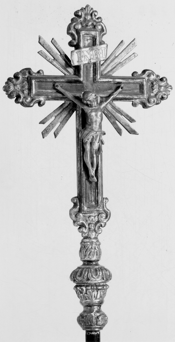 Cristo crocifisso (croce processionale, opera isolata) - bottega torinese (fine sec. XVIII)