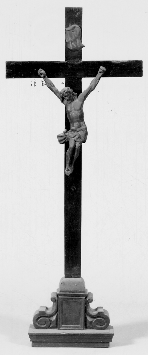 Cristo crocifisso (croce d'altare, opera isolata) - bottega torinese (seconda metà sec. XVIII)